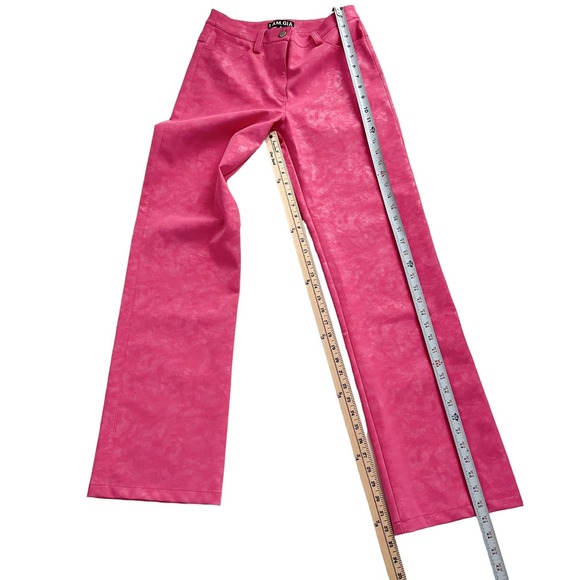 I.am.Gia BARBIE PINK Faux Leather Pants Women Size Small - Picture 8 of 15